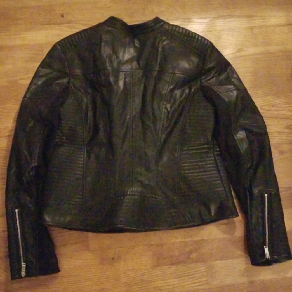🎉HP🎉 Faux Leather Moto Jacket - Picture 4 of 8